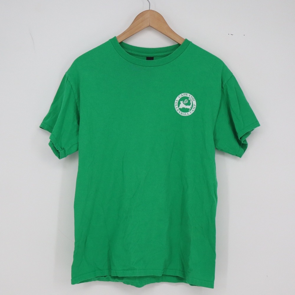 Cape Cod Volleyball Camp T-shirt Unisex Medium Green Sport Gildan Excellent
